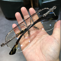 2020 New Jane Dankluo Heart Glasses Frame Men and Womens Tide Fashion Super Light Frame Fat Man Widened Myopia Spectacle Frame