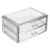 High-end large drawer desktop storage box transparent acrylic cosmetics lipstick mask bar stationery mask holder