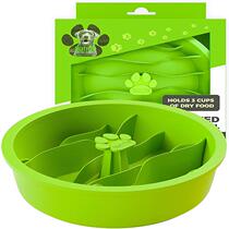 New product Mighty Paw Slow Feeded Puzzle Pet Slow Feeder Dog Maze Slow Food Bowl
