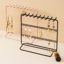 Earrings storage display stand Womens jewelry Stud earrings jewelry hanging key desktop earrings necklace ring hanging shelf