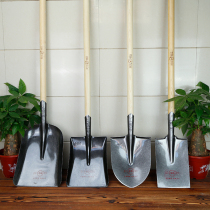 Military printing large shovel agricultural manganese steel tip flat head shovel flood control shovel garden tools