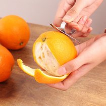 Orange dialer Household orange fruit opener Stainless steel grapefruit orange opener Ring peeling artifact Umbilical orange peeling device