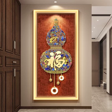 珐琅彩福禄葫芦玄关装饰画-珐琅彩福禄葫芦玄关装饰画促销价格