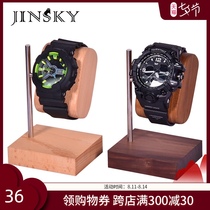 Jinshijue new solid wood watch display stand hands-on watch holder counter jewelry storage jewelry display stand