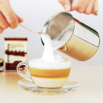 304 stainless steel double-layer milk frother manual milk froth machine thickened milk breamer milk household breamer milk foam machine