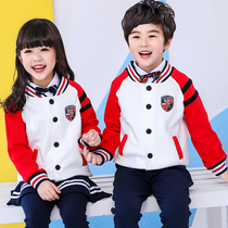 Kindergarten clothing spring and autumn clothing primary school uniform class clothing sportswear suit winter cotton three-piece English style