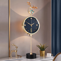 New alloy Fulu clock home decoration silent clock living room fashion desktop ornaments clock atmospheric sitting clock
