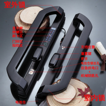 Zhongman big handle waterproof fingerprint lock broken bridge aluminum alloy door stainless steel push-pull swing door intelligent combination lock