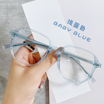 ins Wind transparent glasses myopia female can be equipped with a number of net red face thin plain eyes frame myopia mirror