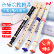 Chimei Vertical Flute 6 Holes 8 Holes Alt Style G Octapore Elementary School Students C Tune Children Beginner instruments Six holes flute