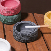 Nordic retro tire styling ashtray ins Wind creative home dining living room office personality trend ashtray