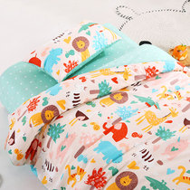 Cotton children's quilt cover single baby 120x150 student kindergarten 1 2m1 5 cartoon quilt cover customized