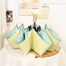 Small fresh color full - shade color parasol lady umbrella sun protection UV folding parasol