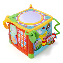 Guyu six-faced house hand beat drum baby puzzle early learning toy 6-12 months 1 year old baby smart cube