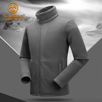 Archon autumn and winter tactics fleece military fans outdoor cardigan velvet male thickened inner jacket