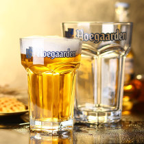 Belgium Fujia white beer cup Creative household glass Large craft beer draft beer cup Personality hexagonal beer cup