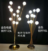 New wedding golden 12 head electroplating happy fruit tree road guide lamp wedding site layout props apple tree road guide