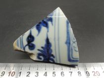 Yuan blue and white twigs flower pattern 30cm extra large Bowl mouth along the specimen beach pattern bubble sparse hair color YQC4015