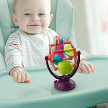 Baby table eating sucker toy 6-12 months baby dining chair feeding rotating Apple Ferris wheel rattle