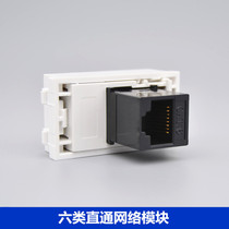 Type 128 network broadband through head in-line network module CAT6 Gigabit network socket computer module