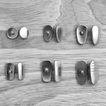 Pure titanium hypoallergenic nose pads glasses nose pads metal pin melon seeds water drops round square remark model