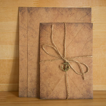 Write love letter letter paper retro Kraft paper letter paper envelope set confession letterhead 2 sets