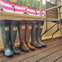 Japanese direct mail WBSJ Joker outdoor waterproof drawstring long high rain boots for men and women can wear