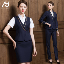 South Air Stewardess Uniformed Womens Career Suit Pants Blouses Hotel High-speed Rail Property Jewelry Store Sales Department Workwear