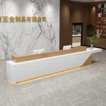 Beauty salon Simple cashier bar counter Commercial company front desk Modern paint Kindergarten training institution reception desk