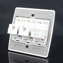 Type 86 2 CAT6 computers with CAT3 phone-free socket panel gigabit six types of network spoken voice socket