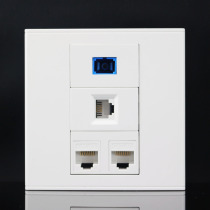 Type 86 2 IP phones SC fiber optic in-line socket panel dual-port computer plus telephone fiber optic socket