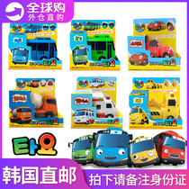 TAYO Taiyou bus little bus little boy flipping car too with a toy full set of police car Pat excavators