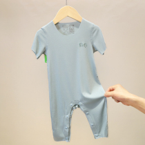 Newborn Baby Boy Clothes Slim short sleeve Modale Baby Air Conditioning Pyjamas one-piece Harclothes Climbing Summer Ice Silk