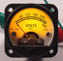 Yellow LED backlight AC voltage meter AC220V 300V SO45 Power filter Isolation transformer