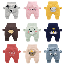 Baby Pants Spring Autumn Money for male and female children pure cotton large pp pants baby protective belly fart pants children 0-1-3-year-old pants
