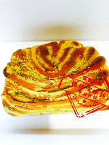 Ningxia Hui Peoples characteristic pasta Sanying baked bun Sugar oil crisp pot Heli bean grass sweet handmade breakfast snacks