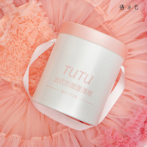 Girls tutu skirt holding tube gift box unkempt skirt cake skirt high-grade exquisite packaging box baby one year old gift