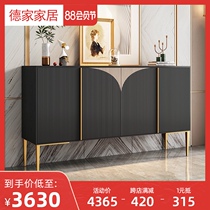 Dejia rock board entrance cabinet Entry entrance light luxury decoration cabinet Foyer cabinet dining side cabinet Villa model room furniture