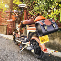 Django scooter motorcycle little turtle king calf electric car retro modified side bag waterproof bag back seat bag
