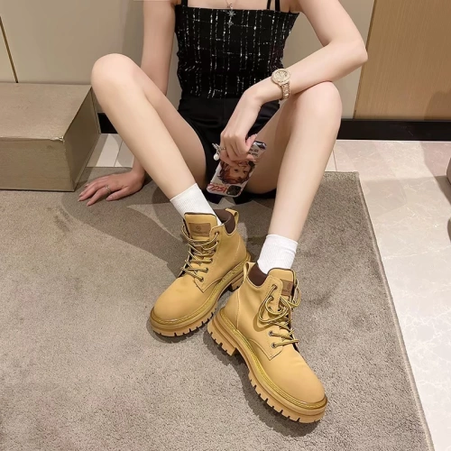 Rhabarbaks кожаный пустынный локомотив Martin Boots 8088