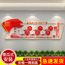 Party Building Culture Themed Wall Post Decorate Party Branch Activities Room Arrangement to Build Socialist Core Values