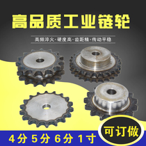 Sprockets 3 points Single row bench wheel fit 06B-1 chain pitch 9 525mm10 teeth to 33 teeth can be machined to be made