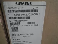 西门子原装 MICROMASTER MM440变频器 6SE6440-2UD24-0BA1 4KW