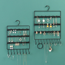 Nordic ins jewelry shelf hanging wall wrought earring ear nail rack display rack earring necklace storage rack