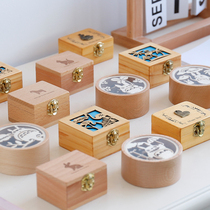 Creative wooden hand-cranked music box clockwork small music box handmade diy to give girls birthday gifts
