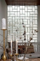  Jinghua glass brick Glass brick Entrance partition wet and dry separation area Cloud pattern half brick