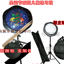 Octagonal practice drum dumb drum mute strike Board with bracket package drum bread send drum stick practice board