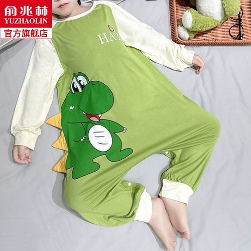 Детская пижама для мальчиков, летний тонкий детский динозавр, спальный мешок