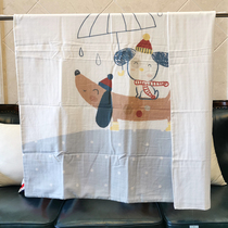 Li Yingfang childrens quilt cover newborn kindergarten baby gauze cotton single-layer changing quilt cover 150*120