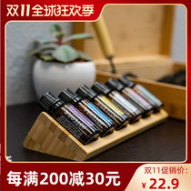 Essential oil bottle rack desktop mini triangle bamboo wood storage organizer bamboo wood doTERRA essential oil bottle rack
